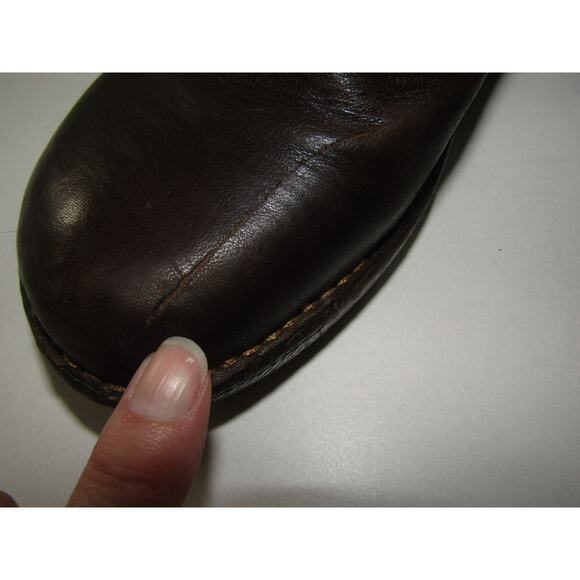 Børn Women’s Brown Leather Clogs Slip-On Shoes Size 9 / 40.5 Comfort Neutral - Picture 8 of 10